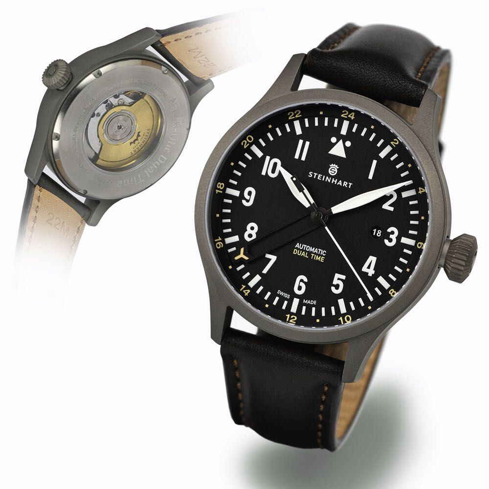 Steinhart / Nav.B-Uhr 44 Dual Time Titanium / All / -